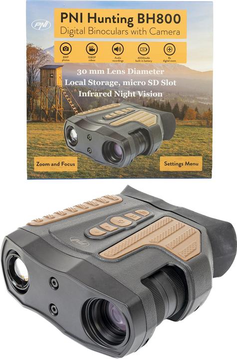 Produktbild PNI Hunting BH800 digitales Jagdfernglas, 8-facher Digitalzoom (8 x, 30 mm)