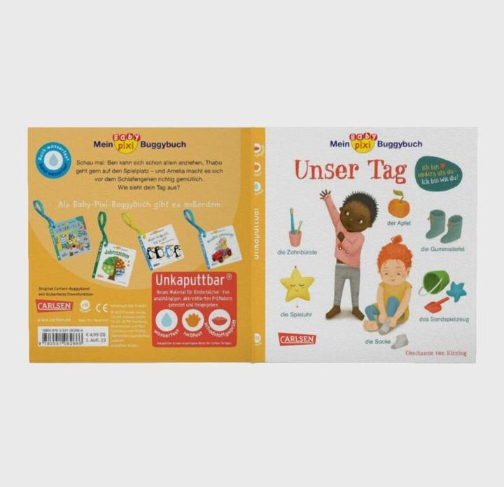 Image du produit Bébé Pixi (incassable) 146 : Mon livre-buggy bébé Pixi : Notre journée (Allemand)