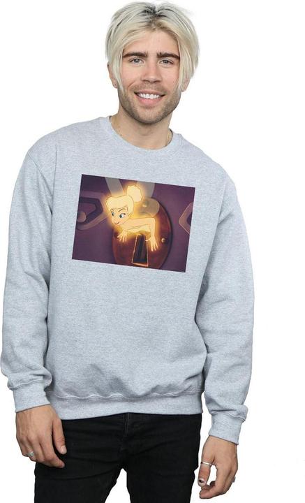 Actual product image Disney Mens Tinker Bell Lock Squeeze Sweatshirt (L)