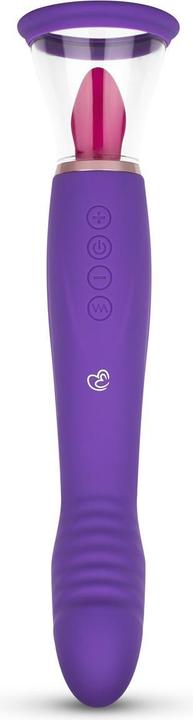 Image du produit Easytoys Pompe Pleasure Pump avec vibromasseur pour point G - Violet