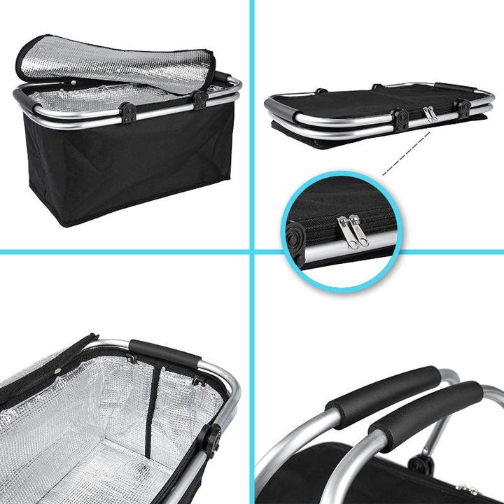 Actual product image Hermex Shopping Basket Carry Basket Cooler Bag Picnic Basket (25 l)