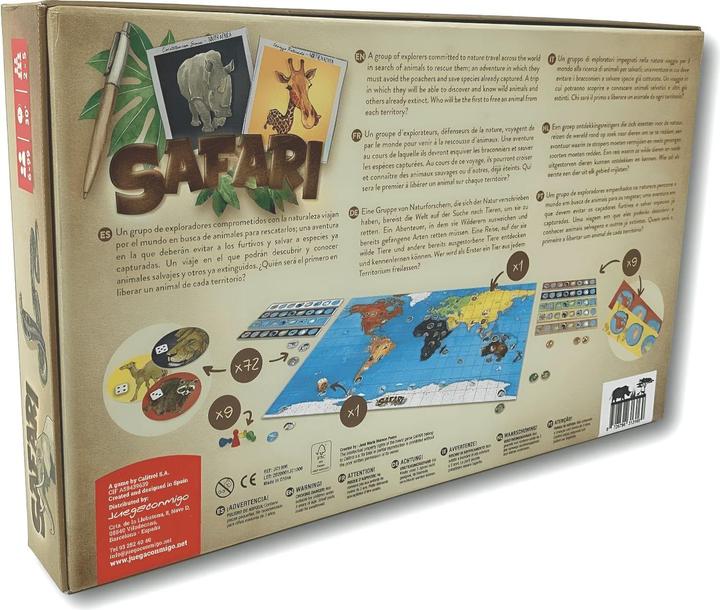Actual product image Juegaconmigo Safari, the game of the animals