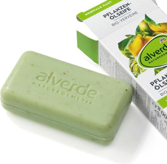 Produktbild dm alverde Pflanzenölseife Bio-Verveine (Kernseife)