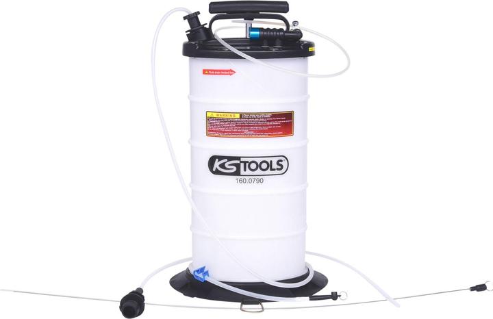 Actual product image KS Tools Vacuum fluid extractor suction pump 9.5 litre included 4 hoses
