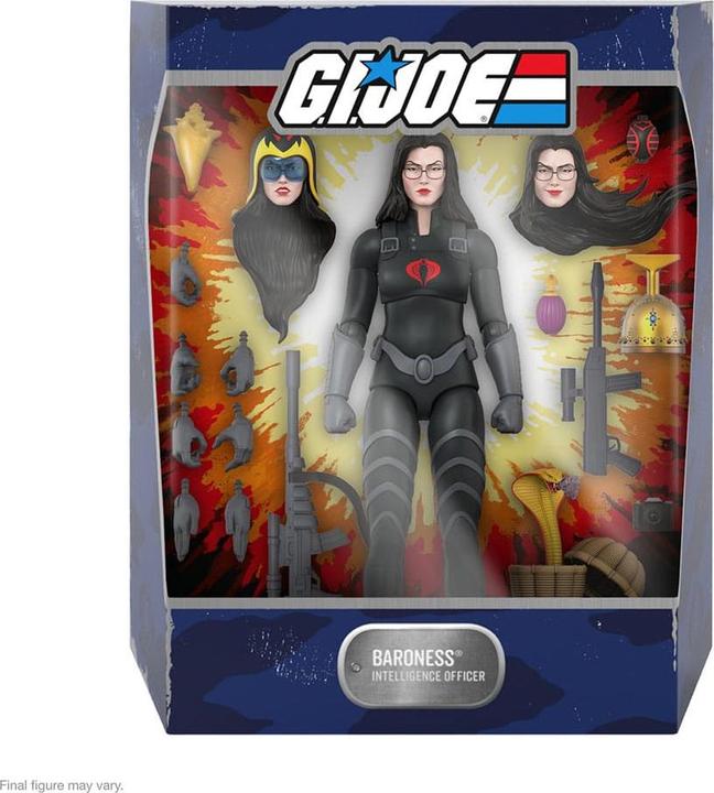 Actual product image Super7 G.I. Joe figurine Ultimates Baroness (Black Suit) 18 cm