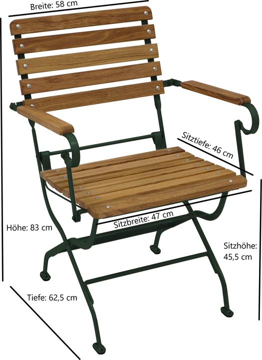 Image du produit Degamo Chaise de jardin pliante