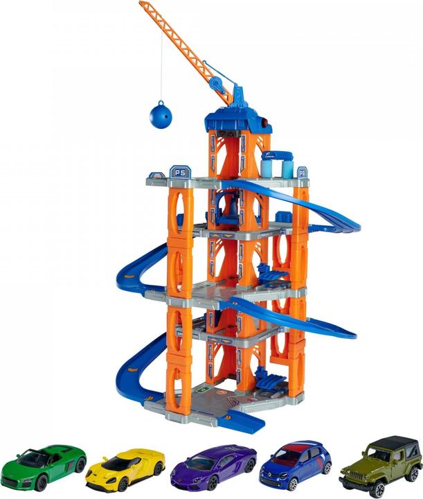 Produktbild Majorette Garage mit Aufzug und 5 Autos
