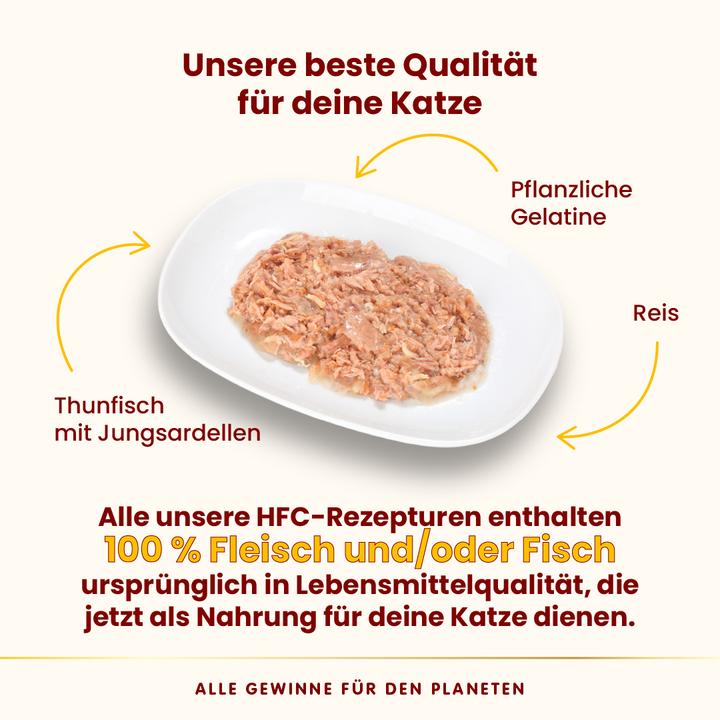 Produktbild Almo Nature HFC Jelly Thunfisch und Jungsardellen (Adult, 1 Stk., 55 g)
