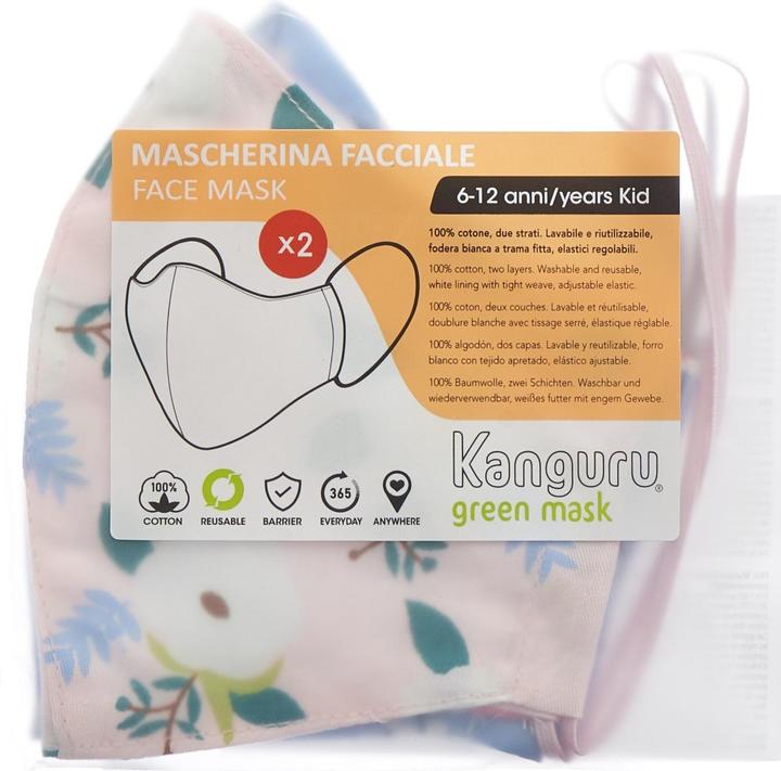 Image du produit Kanguru Green masque de protection pour filles (2 pcs) (2 x)