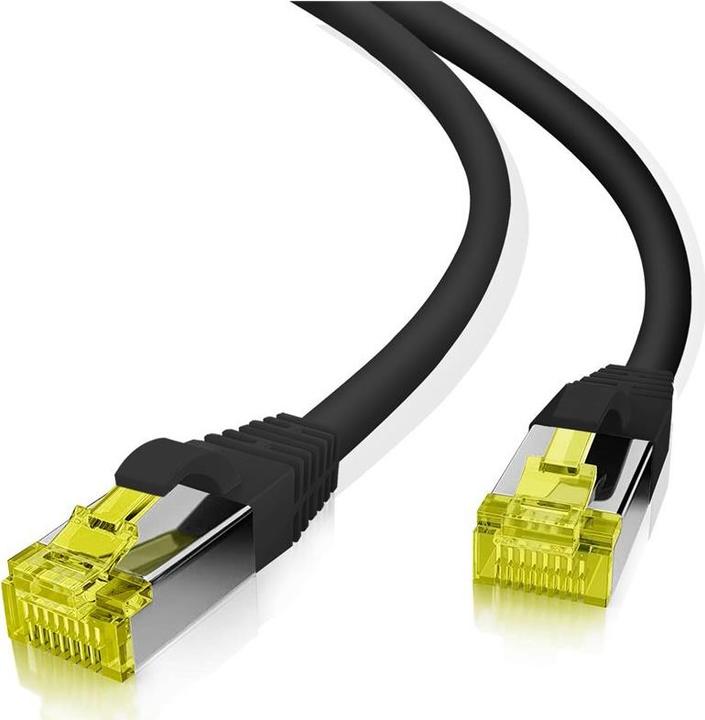 Produktbild Helos Patchkabel S/FTP Cat 6a schwarz 12,0m (SFTP, CAT6a, 12 m)