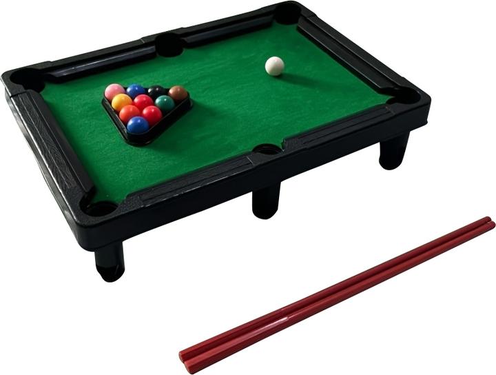 Actual product image PhoneLook Miniature plastic billiard game set for the home with 11 balls and 2 billiard cues