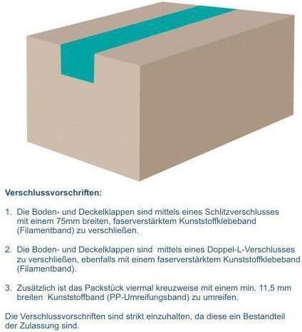 Image du produit Transpak Carton pour marchandises dangereuses Approbation 4 plis 2 parois dimensions 430x310x300mm capacité (10 x)
