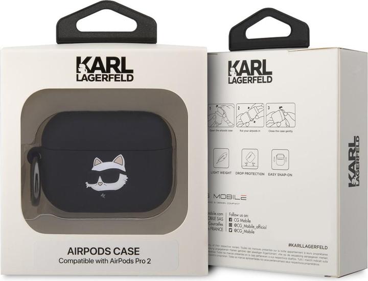 Immagine prodotto Karl Lagerfeld Custodia in silicone con testa di Choupette NFT (Coperchio della custodia di ricarica)