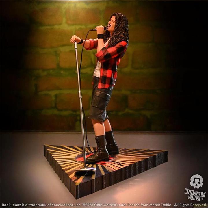 Actual product image Knucklebonz Chris Cornell Rock Iconz Statue 22 cm