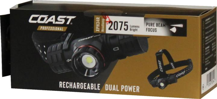 Image du produit Coast Lampe frontale rechargeable XPH34R, 2075 lumens - Vending Pack (2075 lm)