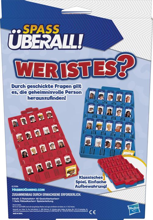 Actual product image Hasbro Gaming Who is it? Compact (German)
