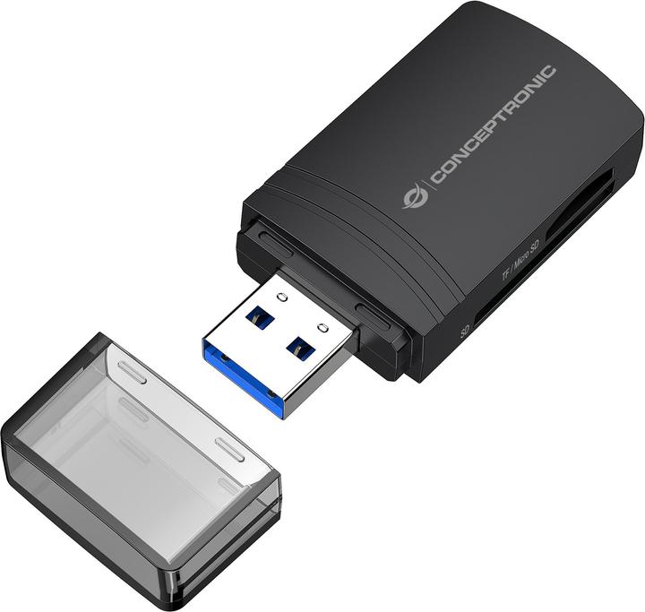 Immagine prodotto Conceptronic Lettore di schede USB-A -> Micro SD/TF 4.0 nero
