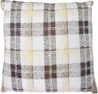 Giftdecor braun kariertes Kissen 60x60 (60 x 60 cm)