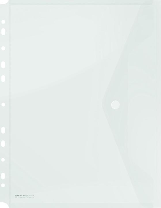 Actual product image Donau envelope cover press button, pp, a4, 200 micron, perforated, clear (1 x)