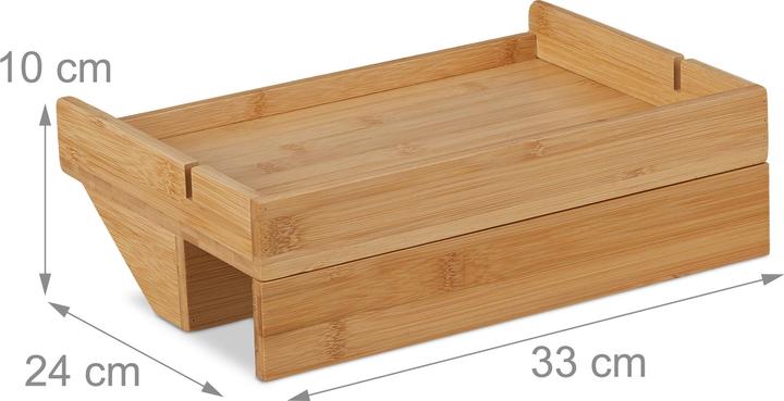 Actual product image Relaxdays Bed tray (33 x 24 x 10 cm)