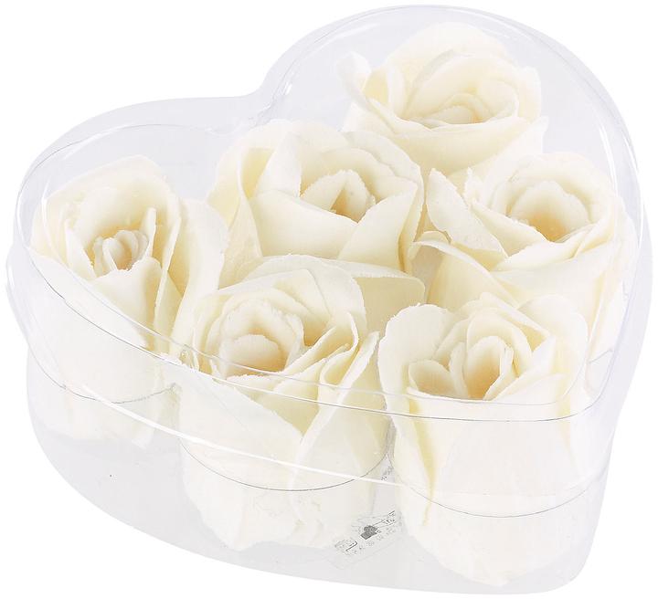 Image du produit Pearl 6 savons parfumés à la rose blanc crème dans un coffret cadeau, lot de 2 (Lotion au savon)