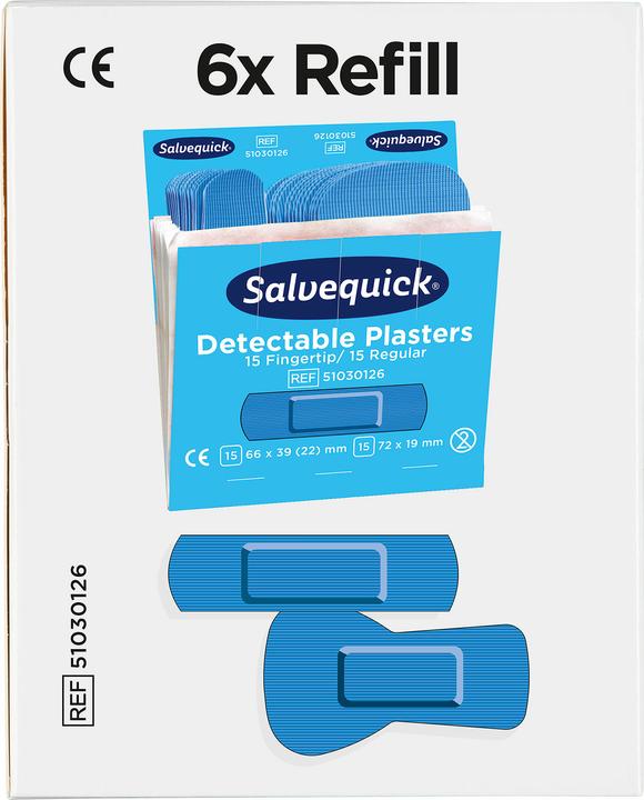 Produktbild Salvequick Refill Pflaster-Strips detectable (30 x)