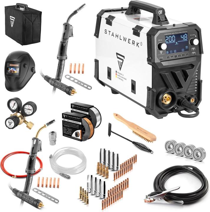 Stahlwerk Welding machine MIG MAG 200 Spot Puls Pro Digital fully equipped 200 A
