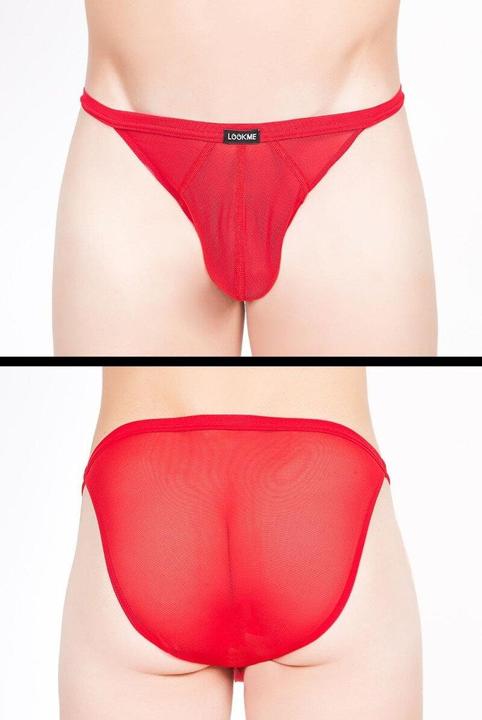 Actual product image Look Me red Malibu Pilgrim thong briefs (XL)