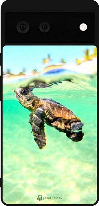 Image du produit PhoneLook Coque Silicone rigide noir Turtle Underwater (Google Pixel 6)