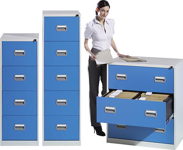 Image du produit eurokraft basic armoire de classement suspendue (46,5 x 61,5 x 159,5 cm)