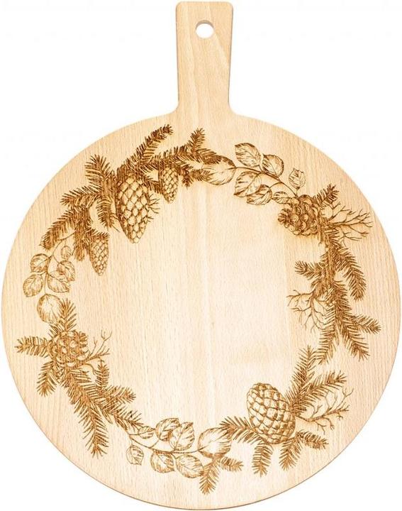 Immagine prodotto Kadastar Tavola in legno con rami di abeteFaggio, rotonda, Ø 35 cm