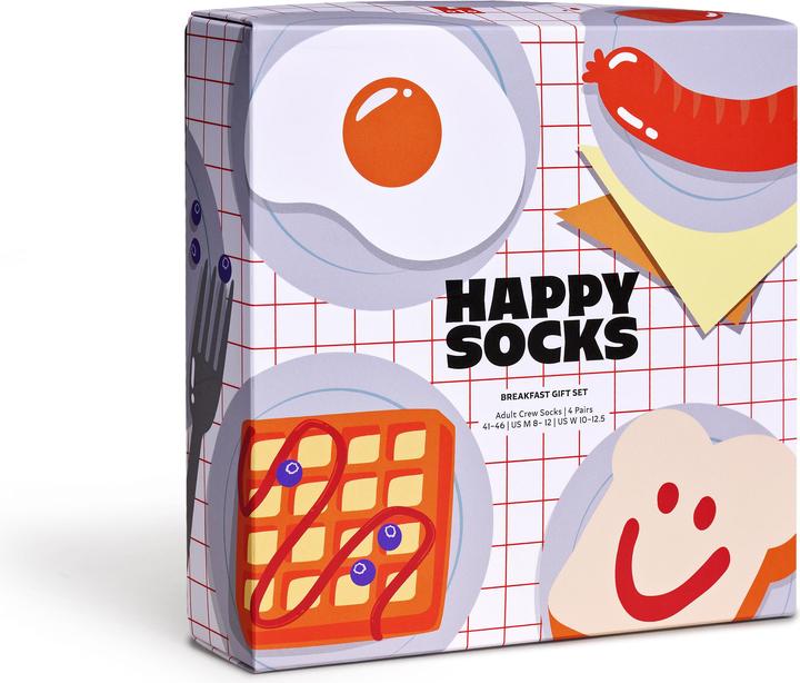 Immagine prodotto Happy Socks Set regalo per la colazione (confezione da 4, 41 - 46)