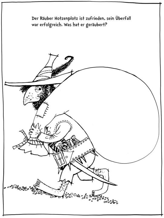Image du produit Le brigand Hotzenplotz (à colorier, à continuer de colorier, à dessiner soi-même)