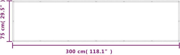 Immagine prodotto VidaXL Balkonsichtschutz 100 % Polyester-Oxford (300 cm)