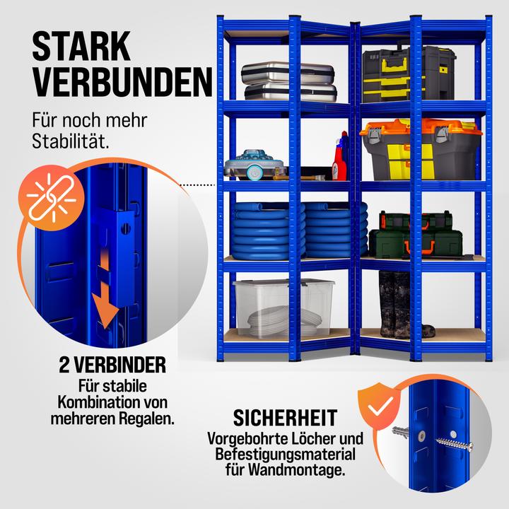 Actual product image Monzana Heavy duty shelving Corner shelving
