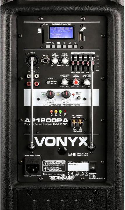 Image du produit Vonyx AP1200PA Handicapés (Actif, 1x 600 W)