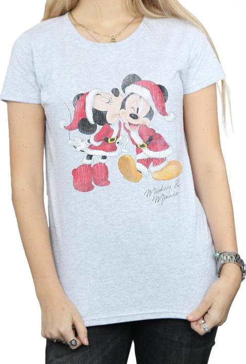 Immagine prodotto Disney Mickey And Minnie Christmas Kiss Maglietta Donna (S)
