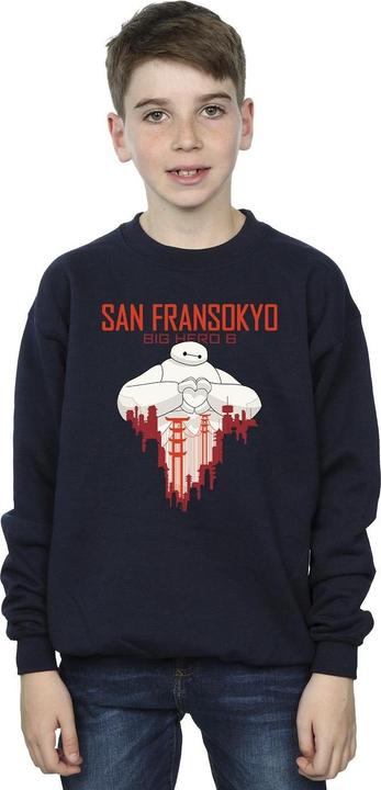 Immagine prodotto Disney Big Hero 6 Baymax San Fransokyo Heart Felpa Ragazzi (152, 158)
