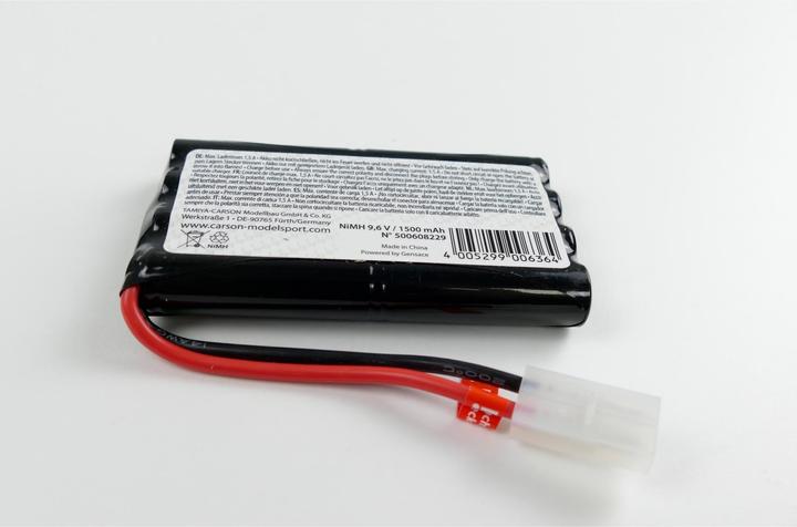 Actual product image Carson 9.6V/1500mAh NiMH Power Battery TAM (9.60 V, 1500 mAh)