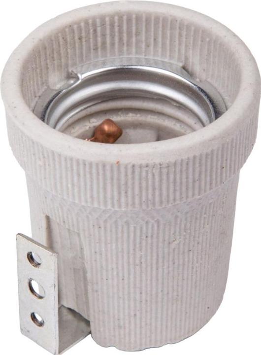 Actual product image Kanlux Socket E27 porcelain with bracket ceramic lamp socket E27-F