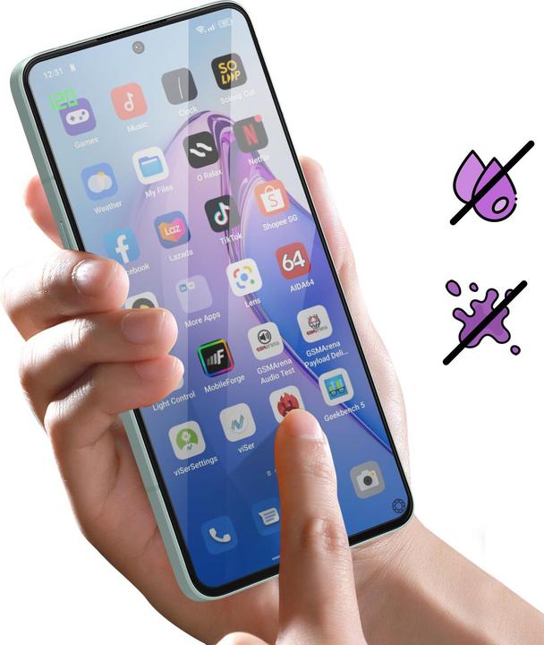 Actual product image Bigben Connected Glass screen protector (1 Piece, OPPO Reno8 Pro)