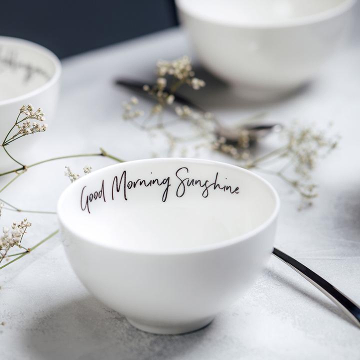 Actual product image Villeroy & Boch Multipack Statement Bol Good Morning Sunshine - 4 pieces (13.80 cm, 0.47 l, 4 x)