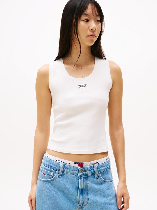 Produktbild Tommy Jeans Tjw Slim Script Rib Tank Top (XS)