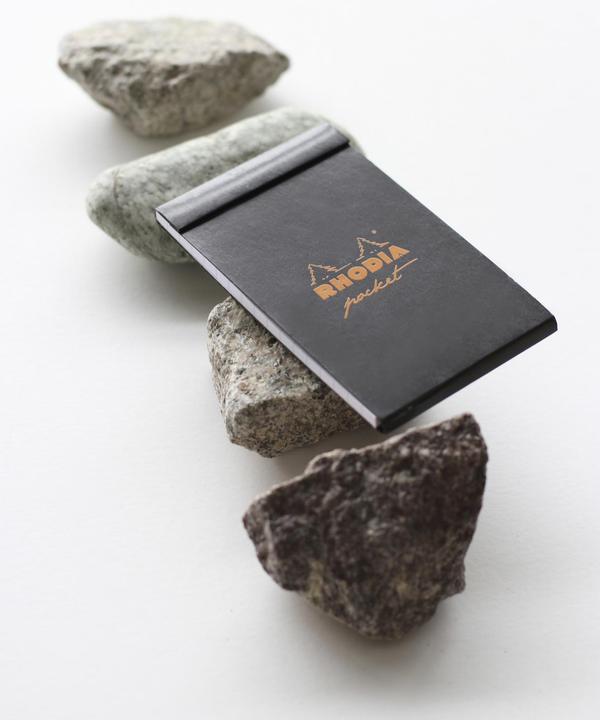 Actual product image Rhodia Bloc Pocket (7.5 x 12 cm, Checked, Hardcover)
