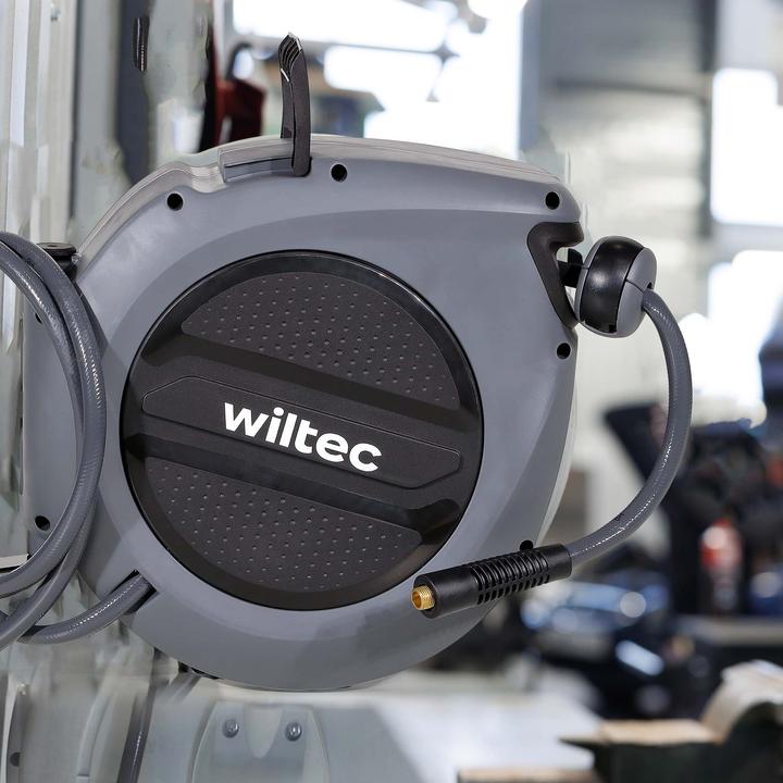 Produktbild Wiltec Druckluft Schlauchtrommel 20m Druckluftschlauchtrommel 17 bar Aufroller