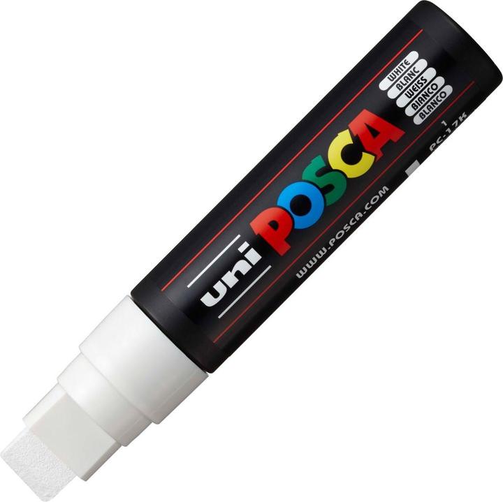 Image du produit Posca Marqueur PC-17K Pointe rectangulaire (Blanc, 15 mm, 1 x)