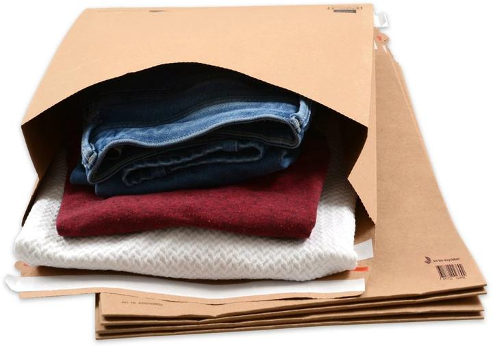 Actual product image Elco Shipping bag brown kraft 135gm2 280x375x80mm,100pcs. (100 x)