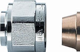 Actual product image Frese kompressionskobling DN10xØ10 mm, for kobberrør (Press connection)