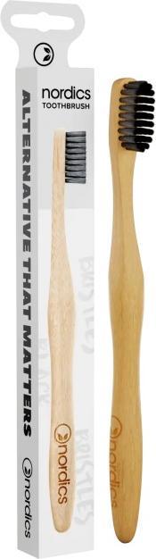 Image du produit Nordics Brosse à dents carbone bambou soft medium (Moyen, 1 x)