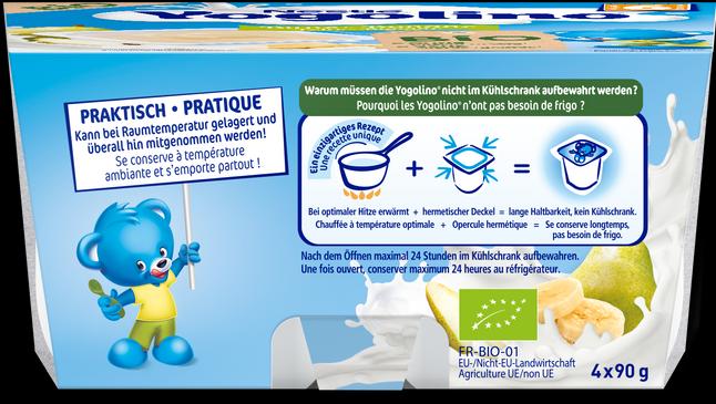 Image du produit Yogolino Bio Pear & Banana - Après 6 mois (393 g)